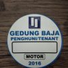 cetak stiker gedung baja